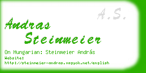 andras steinmeier business card
